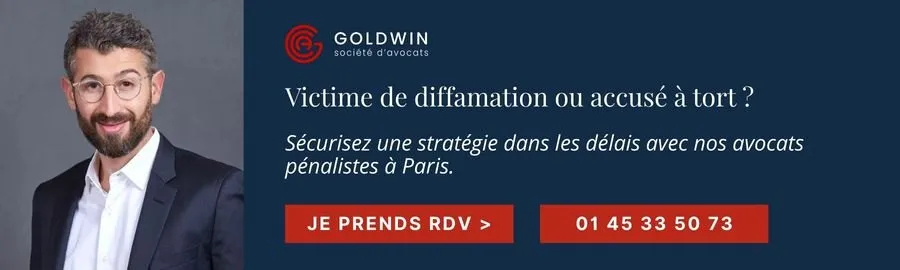 bannière GOLDWIN AVOCATS diffamation
